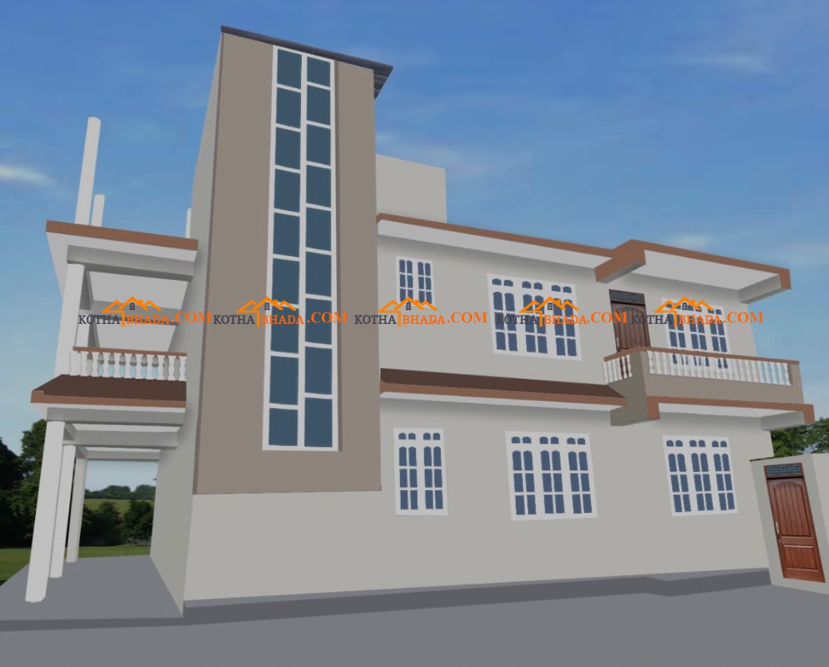 4 rooms, hall, kitchen 2 bathroom for rent in Kalanki, opp to Bhatbhateni